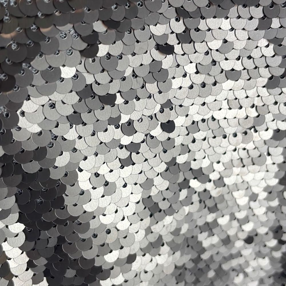 Skies Are Blue Gold Paillette Sequin Half Sleeve Top sz M - Picture 6 of 8